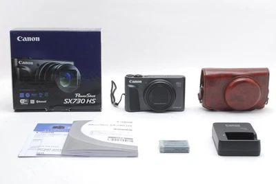 [NEAR MINT w/Case] Canon PowerShot SX730 HS Black Compact Digital Camera Japan - Image 1 of 4