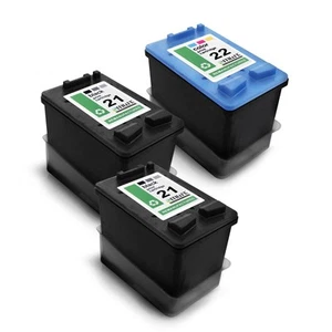 3x Cartridges F R HP F2214 F4150 F4185,21XL 22XL CMYK - Zdjęcie 1 z 5