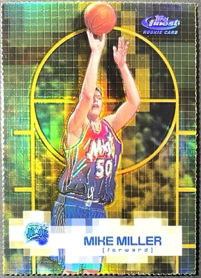 ( /100 Gold ) Mike MIller 2000-01 Topps Finest RC #130 Rookie Refractor (READ) - Image 1 of 3