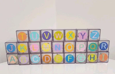 25 Mirari Flip Flop Alphabet Baby Blocks Plastic Magnetic Wand Not With Set - Image 1 of 4
