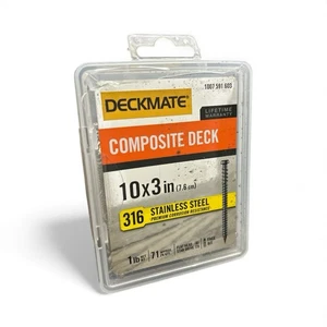 Marine Grade Stainless Steel #10 X 3 in. Composite Deck Screw 1lb (Approximately - Picture 1 of 3