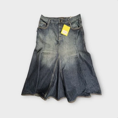 Falda Falda Marc Jacobs Mujer Azul Panel Sólido Panel Panel Talla 32 Nueva con Etiquetas Denim Foto 1 de 4