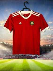 Morocco Team Jersey Home football shirt 2018 - 2020 Adidas Red Young Size M