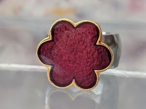 Accesorio de botón de flor - laca roja 21 mm - compatible con Charlotte 21 - Imagen 1 de 1