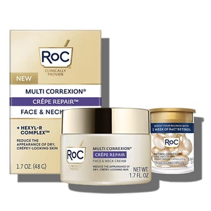 Roc Crepe Repair anti Aging Daily Face Moisturizer & Neck Firming Cream (1.7 Oz) - Picture 1 of 5
