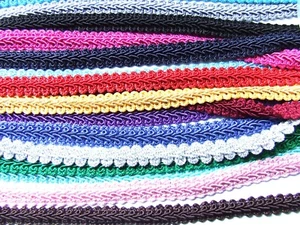 12 mm Wide Double Scroll Swirl Gimp Braid All Colours Dress Costume Upholstery - Picture 1 of 37