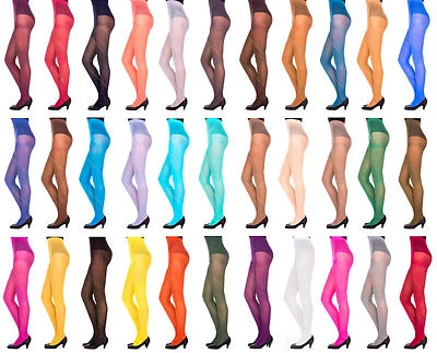 60 denier, Mujer DAMA Opaco Microfibra MEDIAS, Varios Colores, Tallas S-XL Foto 1 de 2