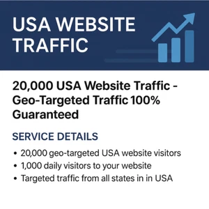 20000 USA Website Traffic – Targeted Visitors – 1,000 Per Day – Fast Delivery - Picture 1 of 2