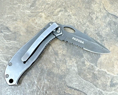 Navaja de Bolsillo Plegable CRKT Pazoda 6490 Marco Bloqueo Combo Borde Hoja Campamento Caminata Foto 1 de 4