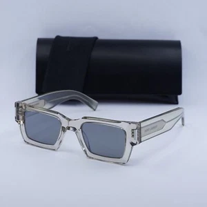 SAINT LAURENT SL572 003 Beige Crystal/Grey With Silver Mirror 50-22-145 Sungl... - Picture 1 of 6