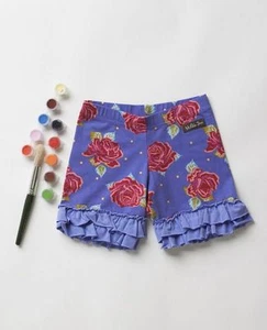 Matilda Jane Size 18 Months Paint By Numbers BARNYARD Purple Floral Shorties New - Picture 1 of 3