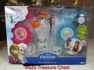 Disney's FROZEN "Olaf's Summer Tea Set" (17) PC service for (4) ** NIB ** - Picture 1 of 12