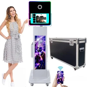 Camera Mirror Photo Booth with Wheels 29" Display Screen for Event Rental Use - Bild 1 von 9