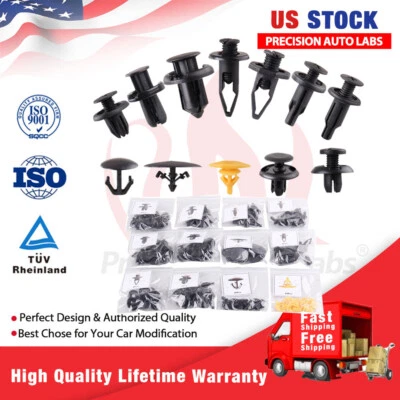 Surtido de retenedores de carrocería de parachoques para capó de puerta guardabarros 121 piezas para Honda Acura EE. UU. Foto 1 de 4