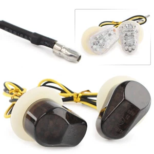 For Yamaha FZ1 YZF R1 R6 R6S FZ09 TMAX LED Turn Signal Blinker Lamp Smoke Lens - Picture 1 of 5