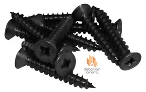 Wood Screws Black 3.0x20mm Pozi Countersunk CSK Multipurpose Woodscrews - Picture 1 of 1
