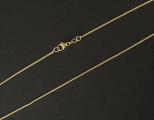 Snake Chain Silver 925 Gold Silver Chain 24 Carat Gold Plated 1mm 38 42 45 50 CM - Picture 1 of 3