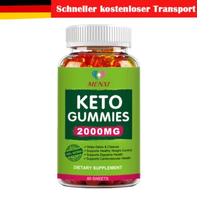 2,000mg 60 Gummibärchen. Diät, Ketose, Keto Fettverbrenner Gewichtsverlust MENXI
