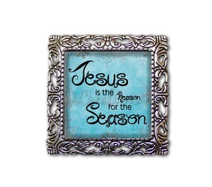 Jesus it the Reason for the Season Holiday Christmas BROOCH pin Jewelry - Picture 1 of 5