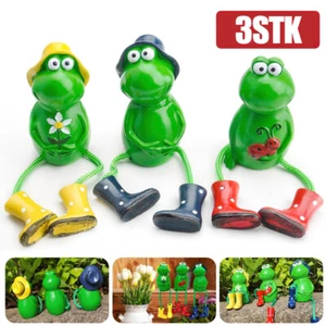 3 Stück Frosch Figuren deko, verspiegelte Frosch-gartenfigur, Figuren für außen - Bild 1 von 18