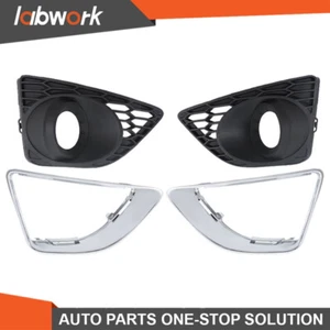 Labwork Fog Light Trim+Electroplated Bezel For Ford Fusion 2010-2012 Left+Right - Picture 1 of 13