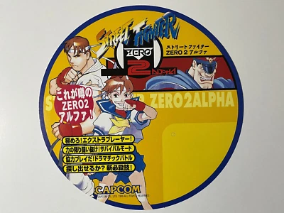 Street Fighter Zero 2 Alpha Capcom CPS2 Arcade POP Display Card Japan - Image 1 of 2