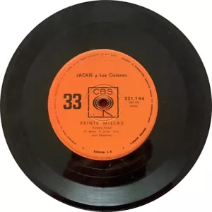 JACKIE Y LOS CICLONES - DILE / VEINTE MILLAS - 7" - URUGUAY - Imagen 1 de 3