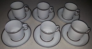 NEUw ♥ THOMAS ♥ Scandic Shadow ♥ 6x Kaffeegedeck 2 teilig ♥ 6x Kaffeetasse 6x UT - Bild 1 von 5
