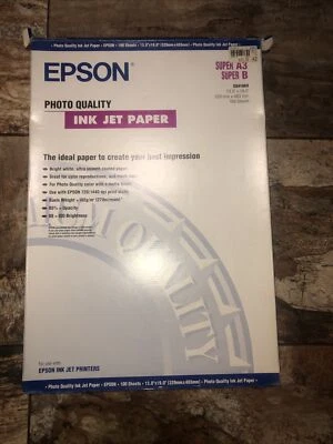 Epson S041069 Super A3 suier B Photo Paper 29 Sheets  only  ink jet papers - Image 1 of 3