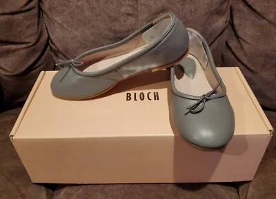 BLOCH - GRIS - Vero Cuoio Niña Ballet Pisos Talla 30 o US 12 - Nuevos con caja Foto 1 de 4