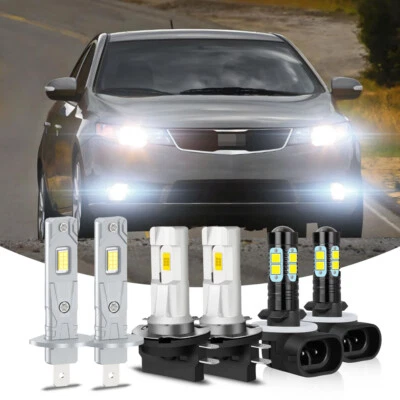 Faro LED haz alto/bajo para Kia Forte Koup 2010-2013 6 piezas + bombillas antiniebla Foto 1 de 4