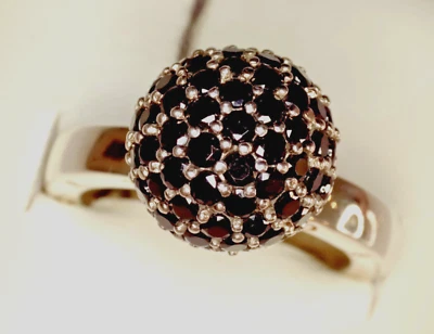 Thomas Sabo Vintage Ring silber Pavé Kugel schwarz TR1871-051-11-54, Gr. 54 - Bild 1 von 4