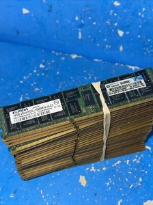 512GB (32x16GB) Elpida 16GB PC3-10600 DDR3 ECC Reg CL9ELPIDA EBJ17RG4EAFD-DJ-F - Picture 1 of 2