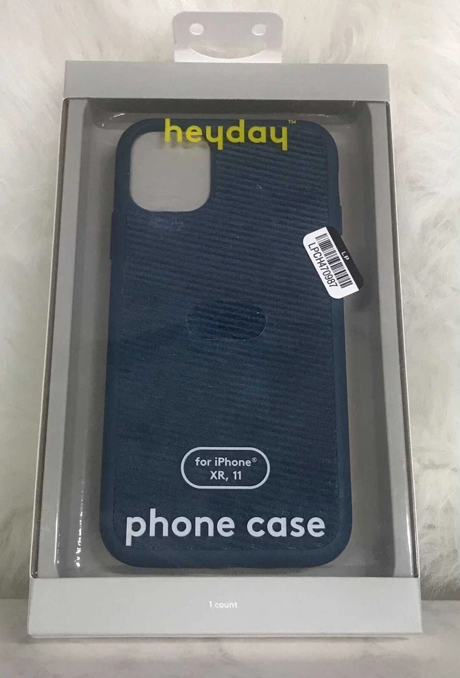 Blue Heyday Phone Case for iPhone XR 11 fabric  felt - Image 1 of 1
