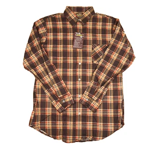 Vintage 70s Sears Sportswear Shirt Mens Large Tall Plaid Flannel Perma Prest #1 - Picture 1 of 13