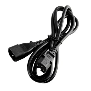 3x1.5mm Square IEC 320 C14 to C15 AC Power Supply Extension Cord for PDU UPS - Picture 1 of 2