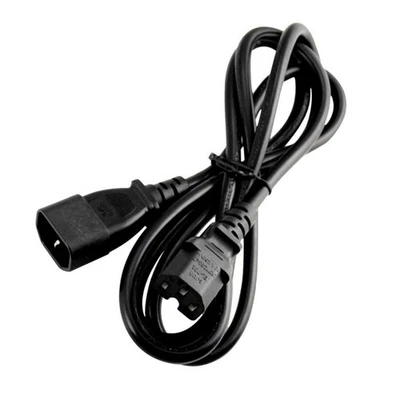 3x1.5mm Square IEC 320 C14 to C15 AC Power Supply Extension Cord for PDU UPS - Image 1 of 2