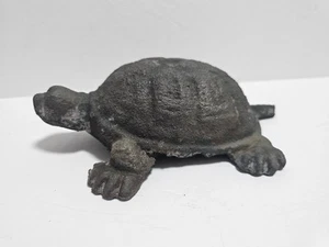 Vintage Cast Iron Turtle Doorstop / Garden Decor - Picture 1 of 10