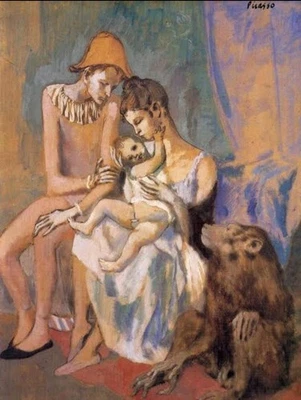 Подписанная картина маслом на холсте Пабло Пикассо 16x24 в модернизме. - Изображение 1 из 4