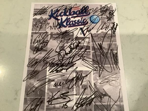 CONNOR ZIISCH,EDWARDS,CHASTAIN,MAYER,STENHOUSE, + 30 SIGNIERTE KICKBALL (2) KARTEN - Bild 1 von 2