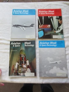 August 1968 Aviation Week & Space Tech, 4 Issues, Excellent Condition - Picture 1 of 10
