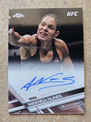 2017 Topps Chrome Amanda Nunes Auto - Image 1 of 2