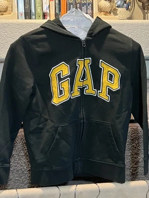 Sudadera Gap Kids Talla XL (12) Grande Logo Cambridge Verde Cremallera/Capucha - Usada en Excelente Condición Foto 1 de 4