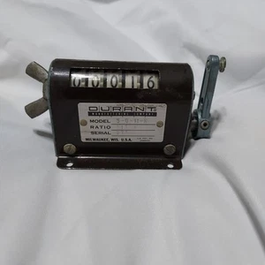 Vintage Durant 5-D-11-R 1:1 Ratio Industrial Counter Works Great - Picture 1 of 6