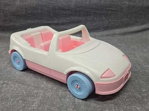 Vintage 1992 Playskool Loving Family Pink White Convertible Car #1593 - Picture 1 of 7
