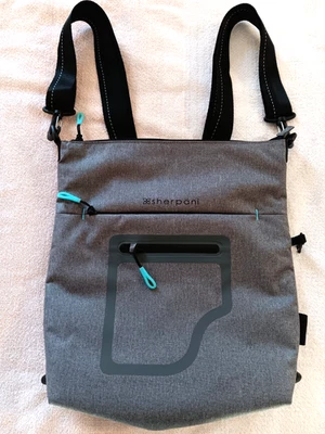 Sherpani Cabo Mochila Acolchada para Laptop Convertible Bolso de Hombro Gris 13"x15" Foto 1 de 4