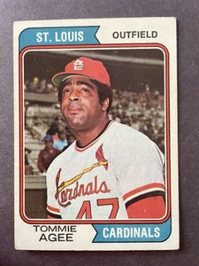 1974 Topps #630 Tommie Agee St. Louis Cardinals - Picture 1 of 2
