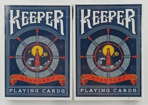 2 Decks Ellusionist Keeper Standard Spielkarten Blau NEU Magic Deck - Bild 1 von 5
