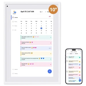 10.1" Digital Calendar Chore Chart – 1080P Full HD Interactive Touchscreen, S... - Picture 1 of 9