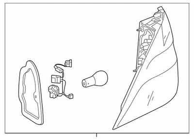 Оригинальная комбинация задних фонарей Mercedes-Benz 166-906-34-01 - Изображение 1 из 2